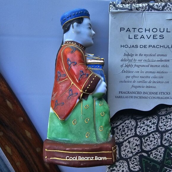 Incense Holder With Incense Sticks Cones & Wooden Ash Catcher - Picture 5 of 15